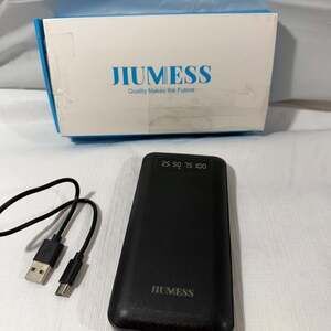 JIUMESS 20000mAh Power Bank Portable Charger with Cables
